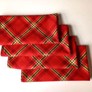 Tartan Plaid Dinner Table Napkins