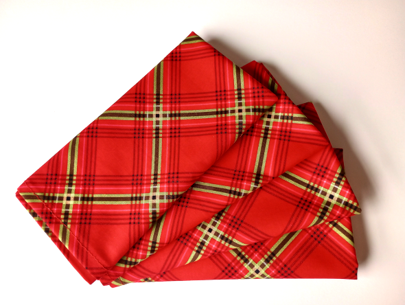 Tartan Plaid Dinner Table Napkins - Image 5