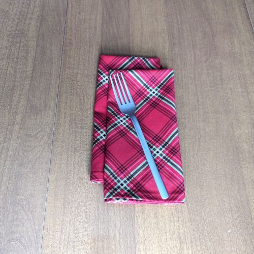 Tartan Plaid Dinner Table Napkins - Image 4