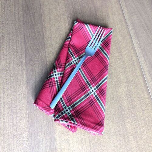 Tartan Plaid Dinner Table Napkins - Image 2