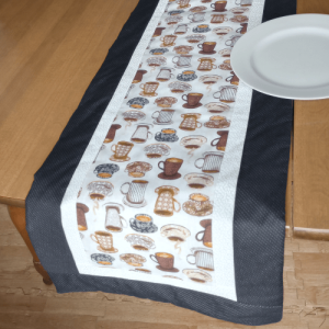 Coffee Table Runner Black