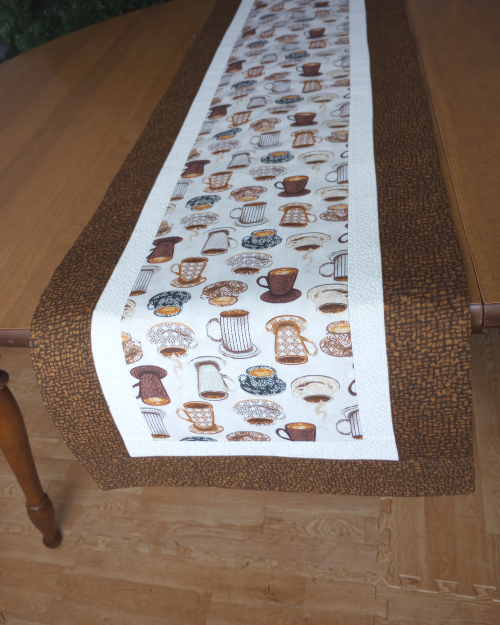 Coffee Table Runner Brown - Image 4