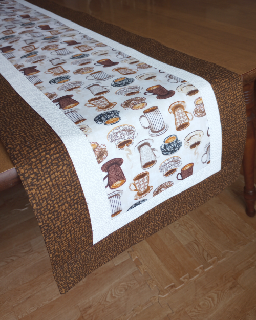 Coffee Table Runner Brown - Image 3