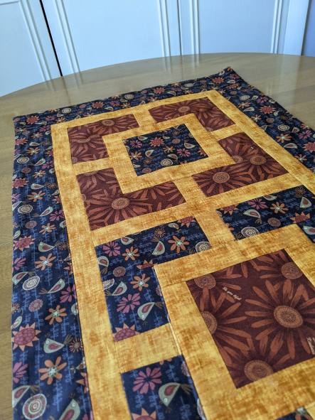 Country Birds Farmhouse Table Runner Brown - Image 8