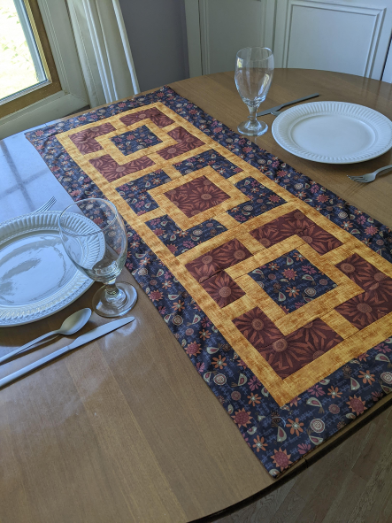 Country Birds Farmhouse Table Runner Brown - Image 5