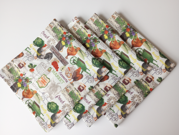 Farmer's Market Dinner Table Napkins - Image 9