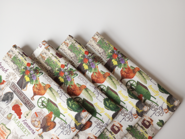 Farmer's Market Dinner Table Napkins - Image 7
