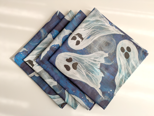 Spooky Ghosts Dinner Table Napkins - Image 8