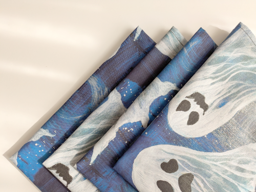 Spooky Ghosts Dinner Table Napkins - Image 7