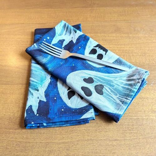Spooky Ghosts Dinner Table Napkins - Image 2