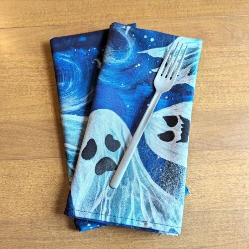 Spooky Ghosts Dinner Table Napkins - Image 3