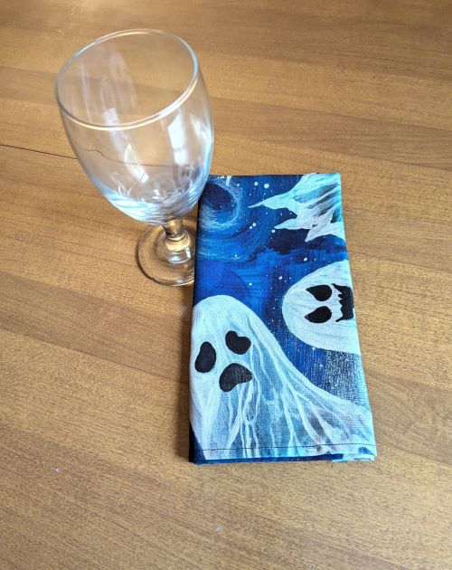 Spooky Ghosts Dinner Table Napkins - Image 4