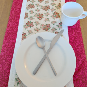 Gingerbread Table Runner Red