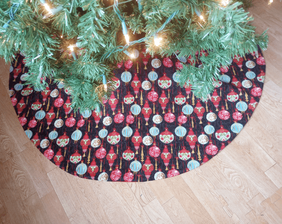 Holiday Wishes Ornaments Tree Skirt - Image 3