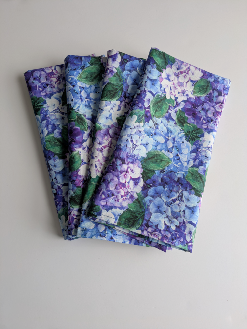Hydrangea Dinner Table Napkins