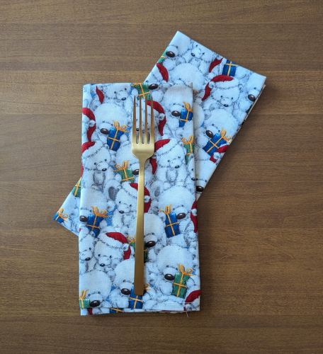 Merry Bear Gifts Dinner Table Napkins