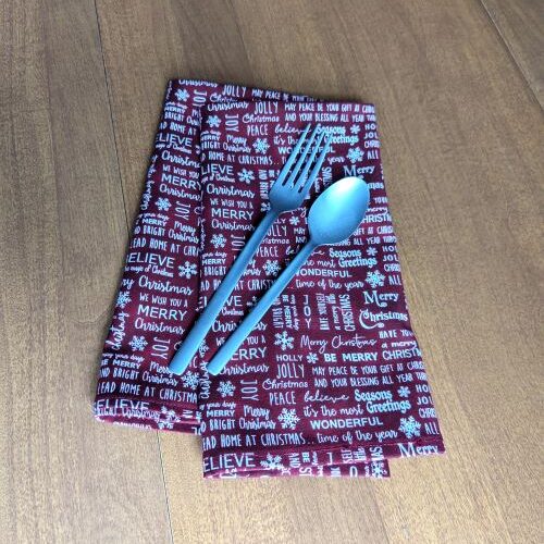Seasons Greetings Dinner Table Napkins - Image 6