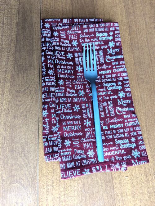 Seasons Greetings Dinner Table Napkins - Image 2