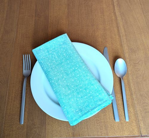 Mint Green Dinner Table Napkins - Image 5