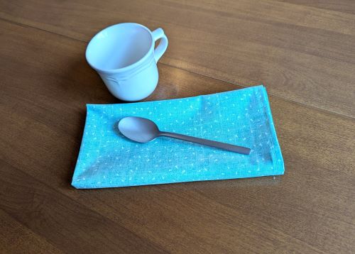 Mint Green Dinner Table Napkins - Image 4