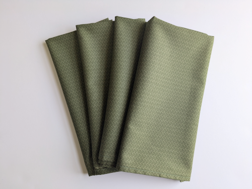 Olive Green Dinner Table Napkins - Image 6