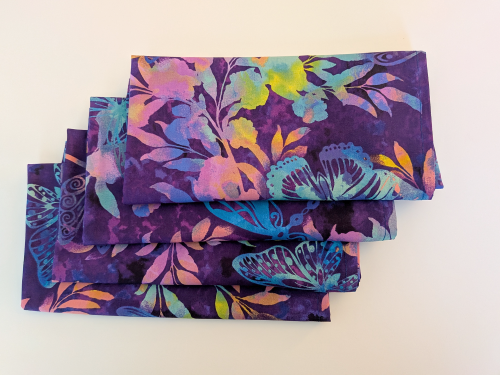 Plum Butterfly Dinner Table Napkins