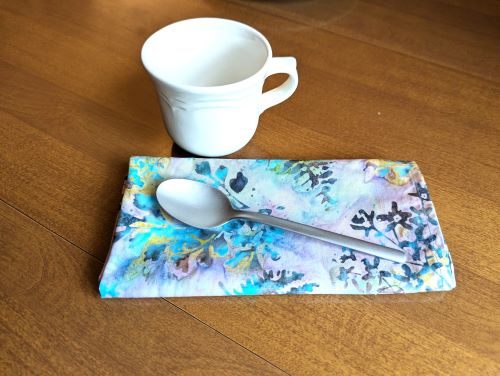 Purple Leaf Dinner Table Napkins - Image 5