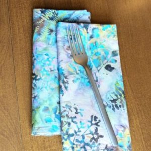 Fall Twilight Batik Dinner Table Napkins
