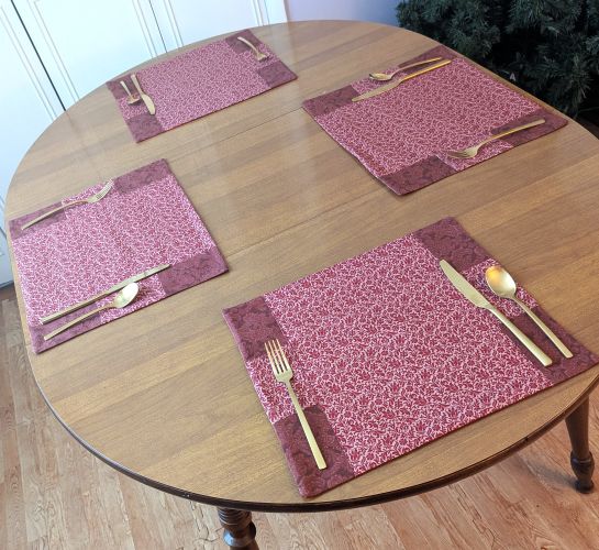 Bordeaux Damask Placemats - Image 2