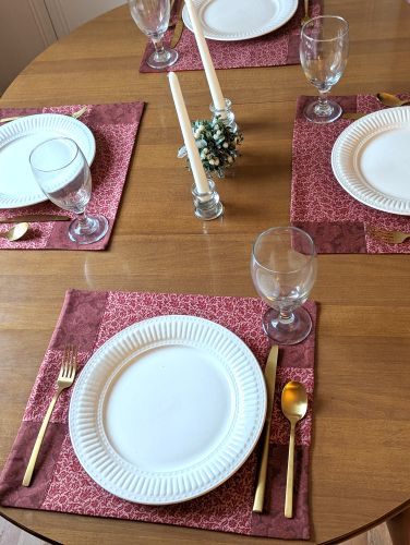 Bordeaux Damask Placemats - Image 9