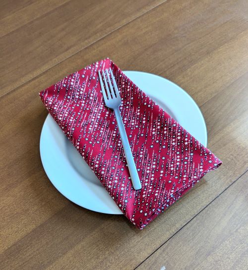 Red, White and Blue Dinner Table Napkins - Image 2
