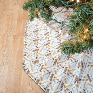Rustic Sledding Christmas Tree Skirt