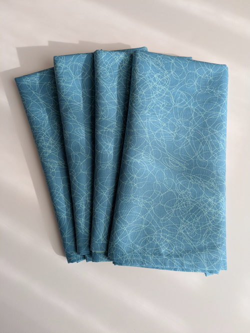 Serenity Blue Dinner Table Napkins - Image 10