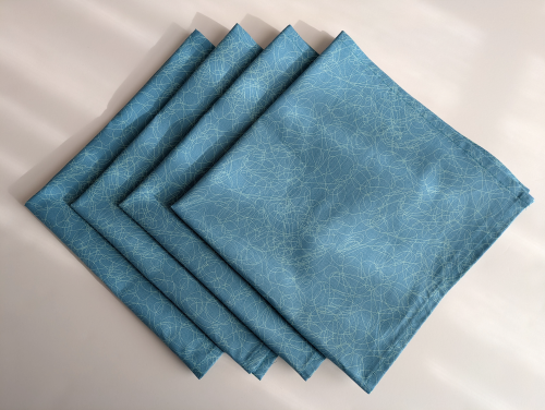 Serenity Blue Dinner Table Napkins - Image 8