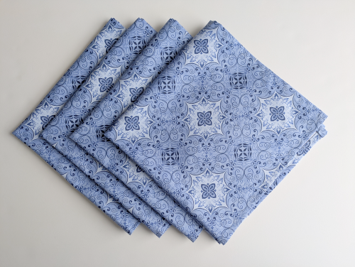 Stone Blue Dinner Table Napkins - Image 9