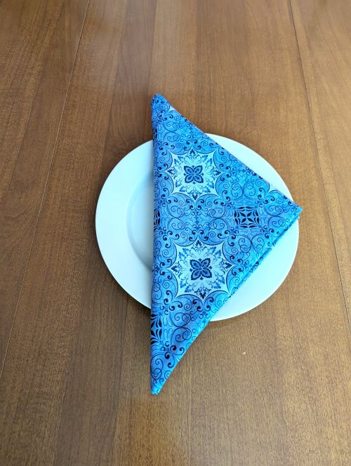 Stone Blue Dinner Table Napkins - Image 6