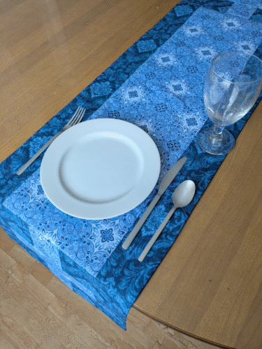 Stone Blue Table Runner