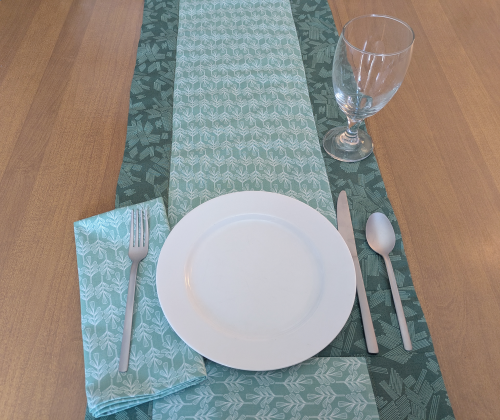 Stone Sage Table Runner Napkin Set - Image 2