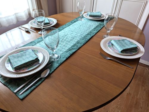 Stone Sage Table Runner Napkin Set - Image 3