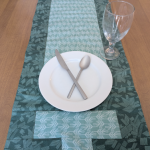 Modern Green Table Runner