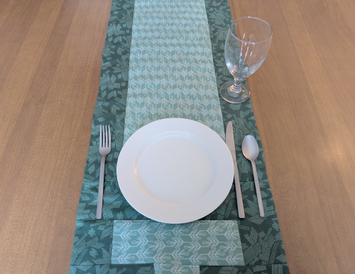 Modern Green Table Runner - Image 6