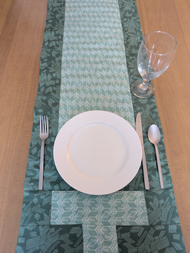 Stone Sage Table Runner Napkin Set - Image 8