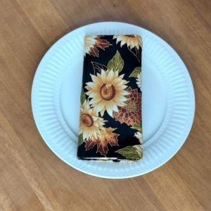Autumn Sunflowers Dinner Table Napkins