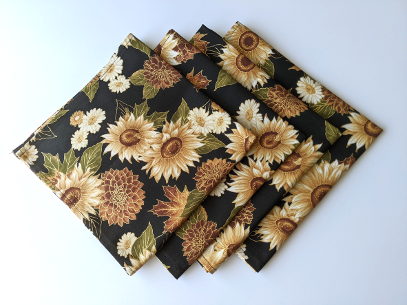 Harvest Floral Dinner Table Napkins - Image 6