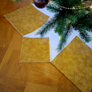 White Gold Tree Skirt Star