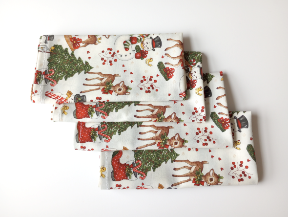 Winter Joy Dinner Table Napkins