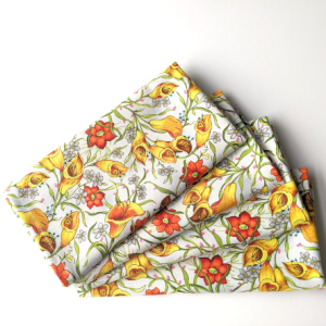 Fall Flowers Dinner Table Napkins