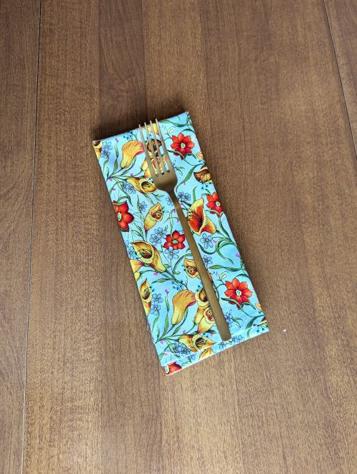 Retro Wildflower Dinner Table Napkins - Image 4