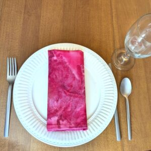 Pink Batik Dinner Table Napkins Fabric napkins Dining napkins Handmade Cotton Napkins Bohemian Napkins Boho Napkins Supreme Accents