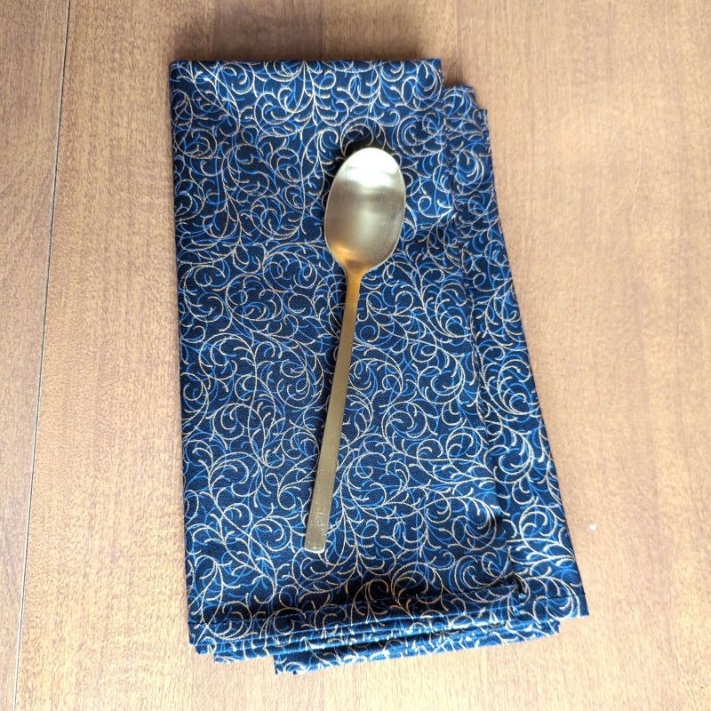 Black and Gold Dinner Table Napkins Fabric napkins Dining napkins Handmade Cotton Napkins Holiday Napkins Christmas Napkins Supreme Accents